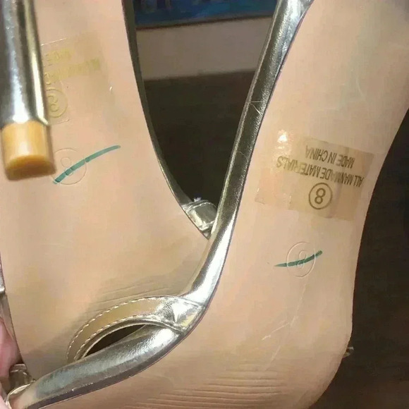 VENUS Strappy Gold Heels - Picture 7 of 13